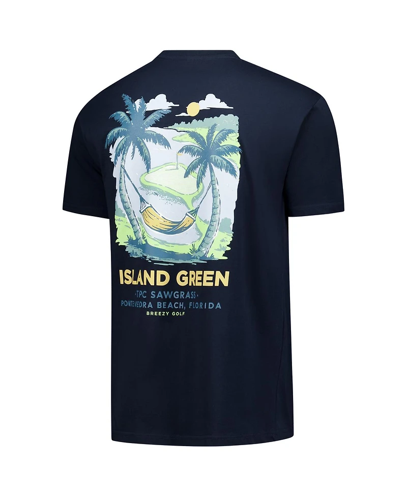 Breezy Golf Men's Black The Players Island Green T-Shirt