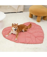 FunnyFuzzy Leaf Shape Pet Blanket