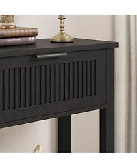 gaomon 43" Farmhouse Wooden Entryway Console Table with 2 Drawers and 2-Tier Storage, for Living Room and Foyer