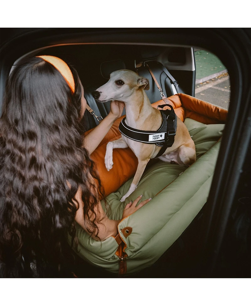 FunnyFuzzy Urban Voyager Dog Car Booster Jumbo Bed