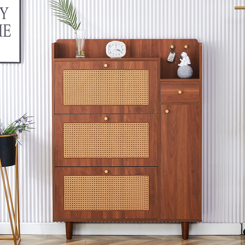 Streamdale Furniture Minimalist Mdf Shoe Cabinet