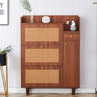 Streamdale Furniture Minimalist Mdf Shoe Cabinet