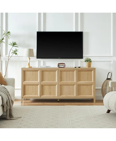 Streamdale Furniture Modern Sideboard Tip-On, Soft-Close, Wall Mount