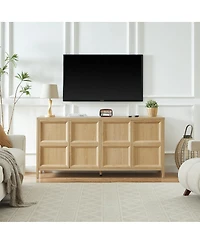 Streamdale Furniture Modern Sideboard Tip-On, Soft-Close, Wall Mount