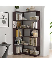 Streamdale Furniture 90cm L-Shape Corner Bookshelf for Home Office/Living Room