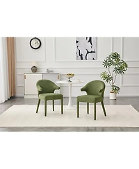 Streamdale Furniture Boucle Hug Chair Set of 2 - Upholstered Armchair