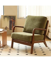 Streamdale Furniture Cozy Accent Chair with Solid Wood Frame