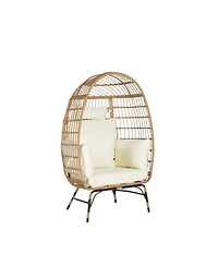 Streamdale Furniture Wicker Egg Chair with Cushion (Indoor/Outdoor)
