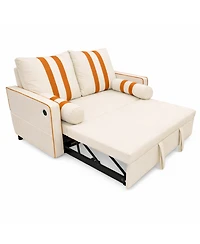 Streamdale Furniture 2-Seater Sleeper Sofa w/ Usb, 68.5" Wide