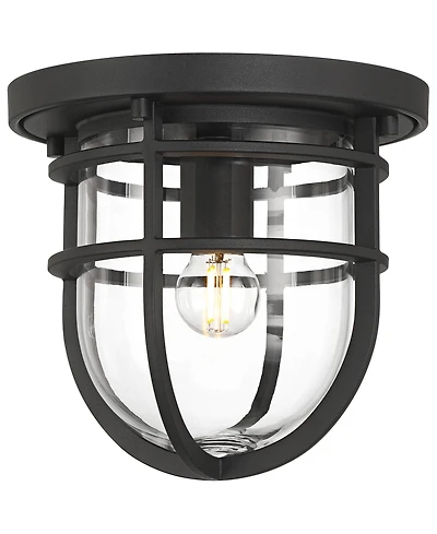 John Timberland Ballast 7 High Modern Outdoor Flush-Mount Light Fixture Ceiling Porch Weatherproof Textured Finish