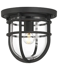 John Timberland Ballast 7 High Modern Outdoor Flush-Mount Light Fixture Ceiling Porch Weatherproof Textured Finish