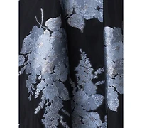 Betsy & Adam Women's V-Neck Brocade Dress