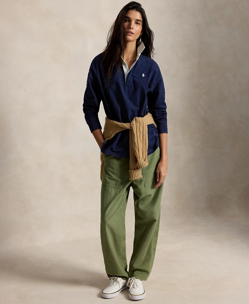 Polo Ralph Lauren Women's Oversized Rugby Collar Shirt