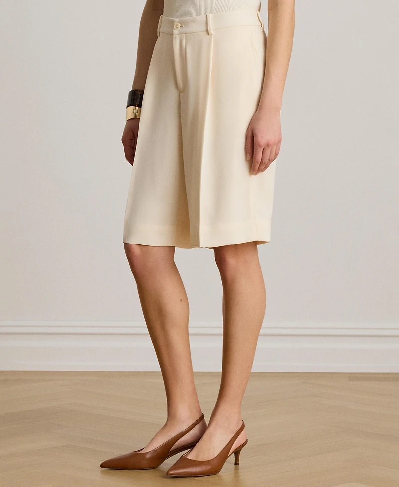 Lauren Ralph Women's High-Rise Double-Faced Bermuda Shorts