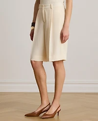 Lauren Ralph Women's High-Rise Double-Faced Bermuda Shorts