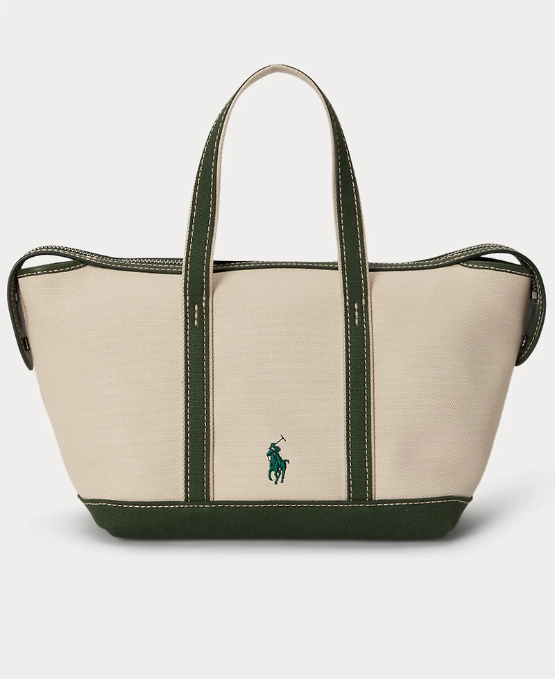 Polo Ralph Lauren Holiday Bear Canvas Mini Shopper Tote