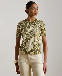 Lauren Ralph Women's Crewneck Short-Sleeve Sweater