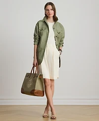 Lauren Ralph Women's Twill Field Spread Collar Jacket