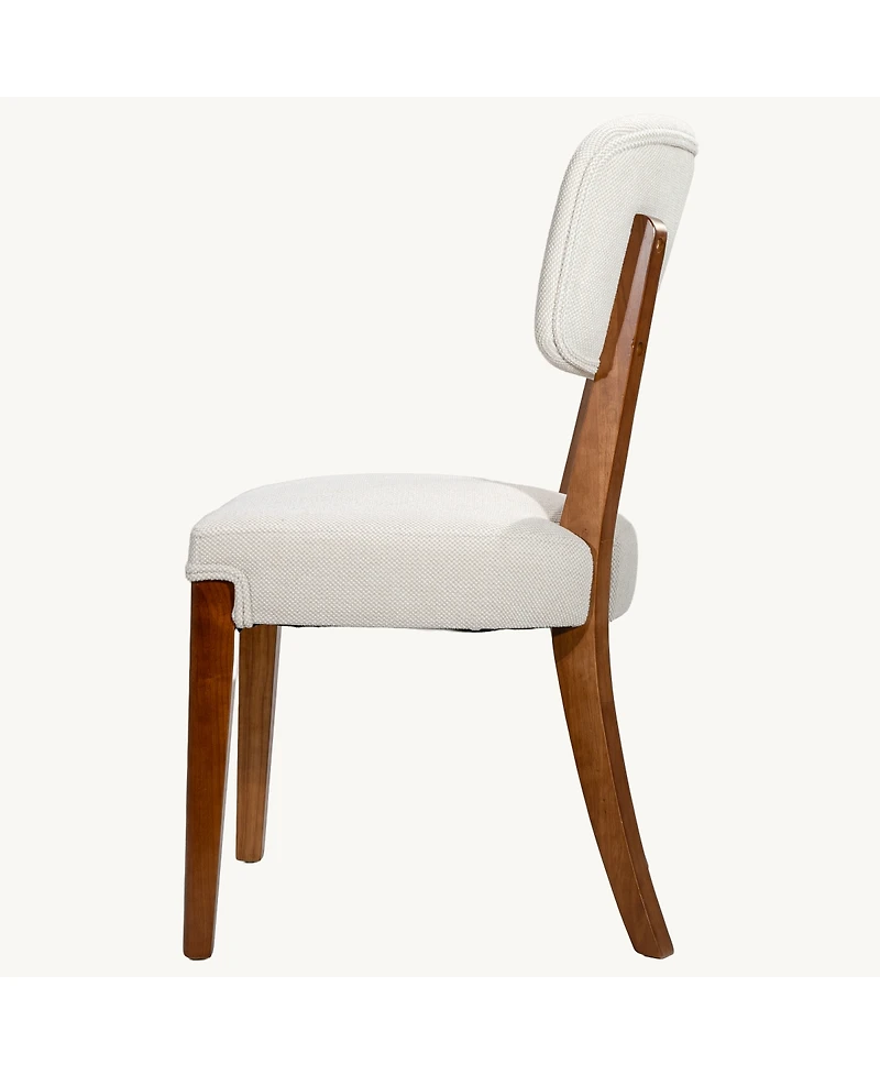 Streamdale Furniture Armless Dining Chairs Set of 2 with Wood Legs