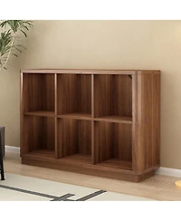 Streamdale Furniture 6-Cube Low Bookcase with Base