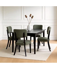 Streamdale Furniture Armless Dining Chairs Set of 2 with Wood Legs