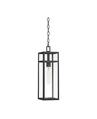John Timberland San Lucas 19 High Modern Outdoor Pendant Light Fixture Ceiling Porch House Hanging Sand Glass Shade