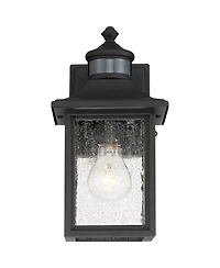 John Timberland Moray Bay Mission Outdoor Wall Light Fixtures Set of 2 Dusk to Dawn Motion Sensor 11 Seedy Glass for Exterior