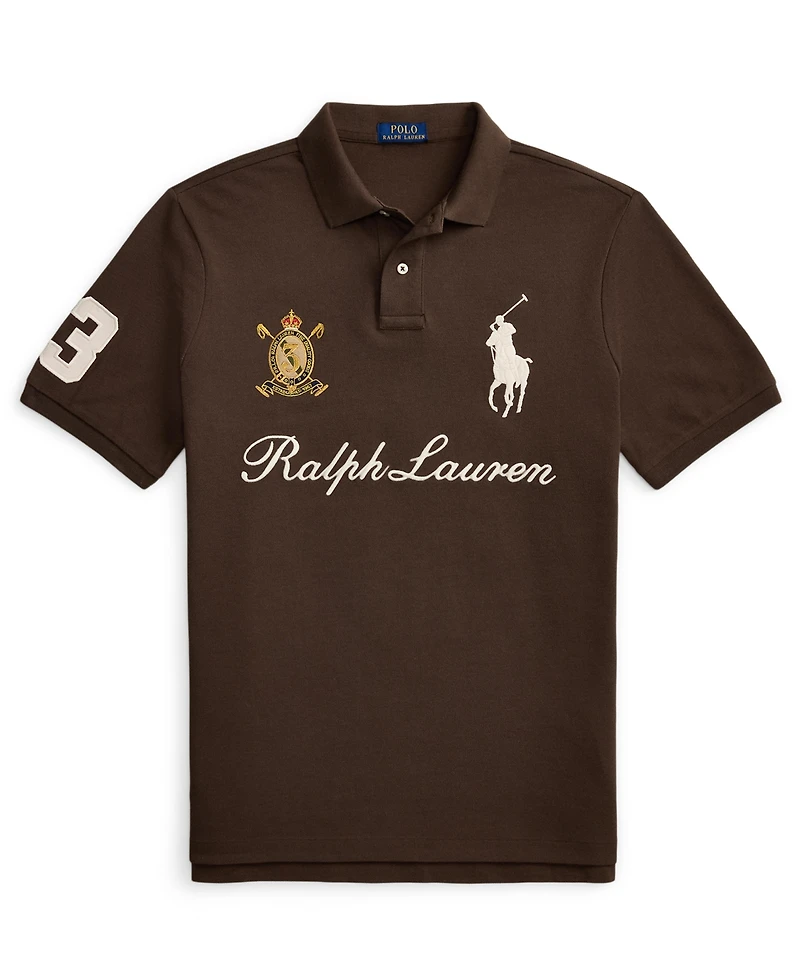 Polo Ralph Lauren Men's Custom Slim-Fit Big Pony Mesh Polo Shirt