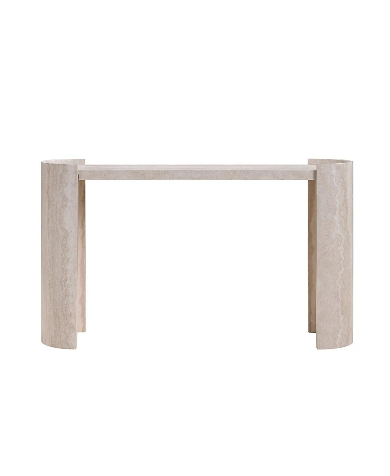 Streamdale Furniture Faux Marble Console Table for Living Room/Hallway