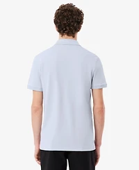 Lacoste Men's Slim-Fit Jacquard Branded Pique Polo Shirt