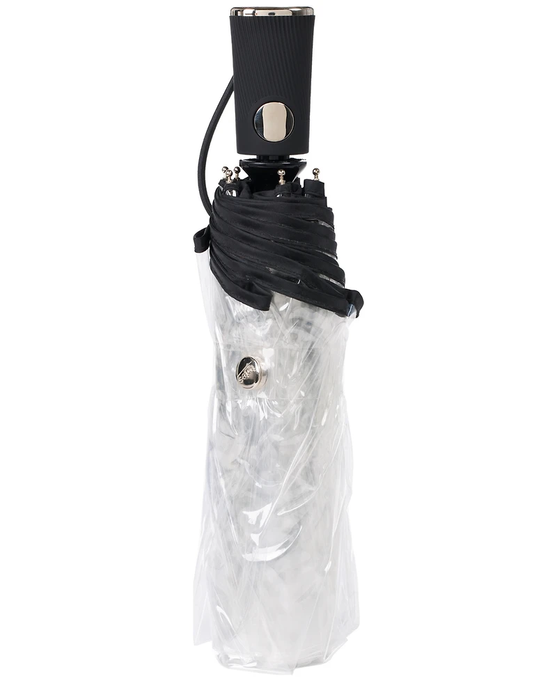 Totes 3-Section Auto-Open Clear Umbrella