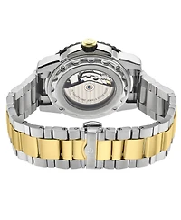 Gevril Men's Seacloud Swiss Automatic Two tone Ipyg/Ss Bracelet Watch