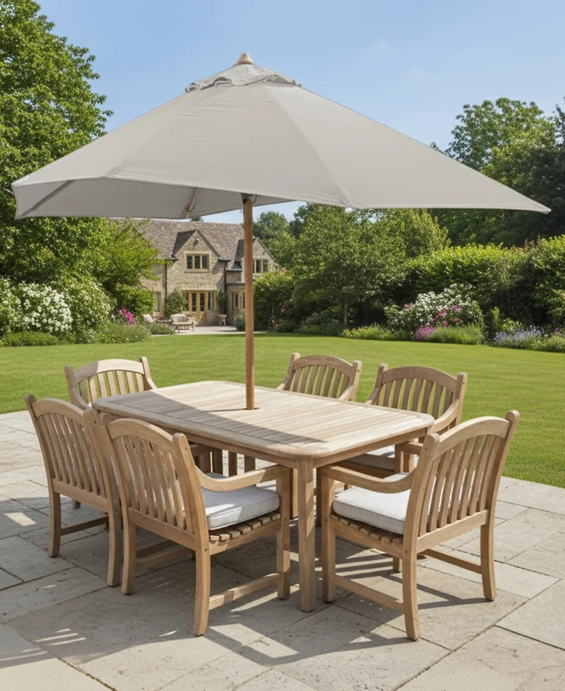 Bristol 71" Teak Wood Rectangle Dining Table, Created for Macy's