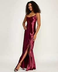 Emerald Sundae Women's Lace Back Scoop Neck Pull-On Gown