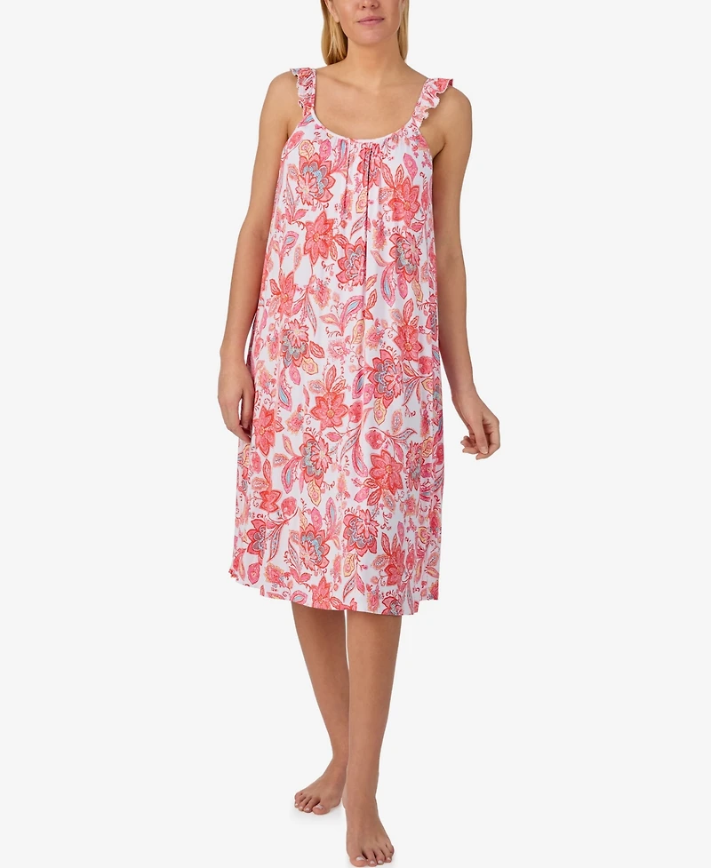 Ellen Tracy Women's Sleeveless Midi Nightgown