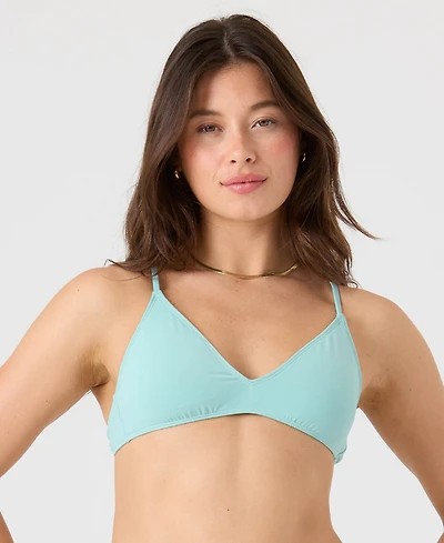 Roxy Juniors' Beach Classics Athletic Triangle Bikini Top