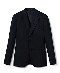 Reiss Men's Tailored-Fit Single-Breasted Linen Blazer