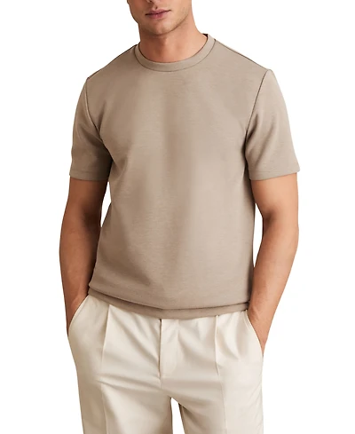 Reiss Men's Premium-Interlock Modern-Fit T-Shirt