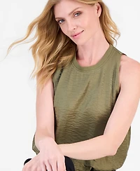 Nautica Women's Sleeveless Wave Bubble Top