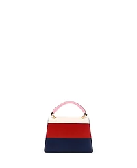 Pre-Owned Gucci Small Queen Margaret Top Handle Bag Colorblock Leather