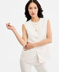 Anne Klein Four Button Vest Hollywood Pants