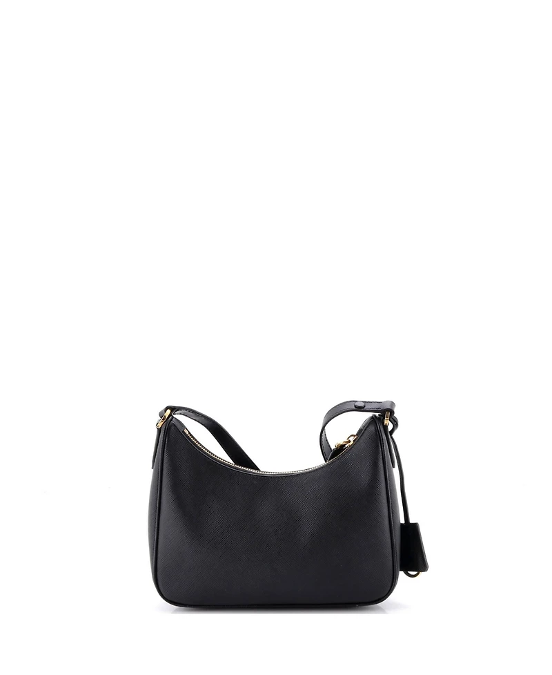 Pre-Owned Prada Mini Re-Edition Hobo Saffiano Leather