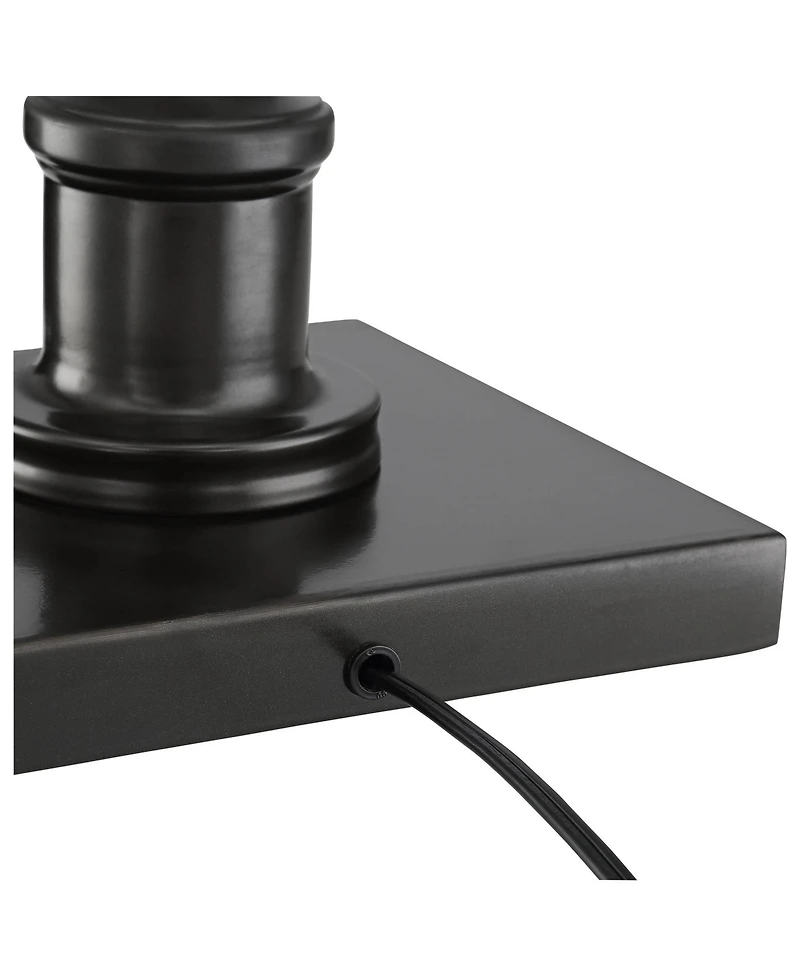 Regency Hill Jenson Traditional 54" Tall Pharmacy Floor Lamp with Smart Socket Dark Bronze Adjustable Swing Arm for Living Room Reading House