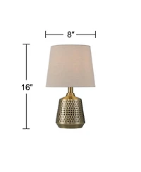 360 Lighting Argus 16" High Small Modern Accent Table Lamps Set of 2