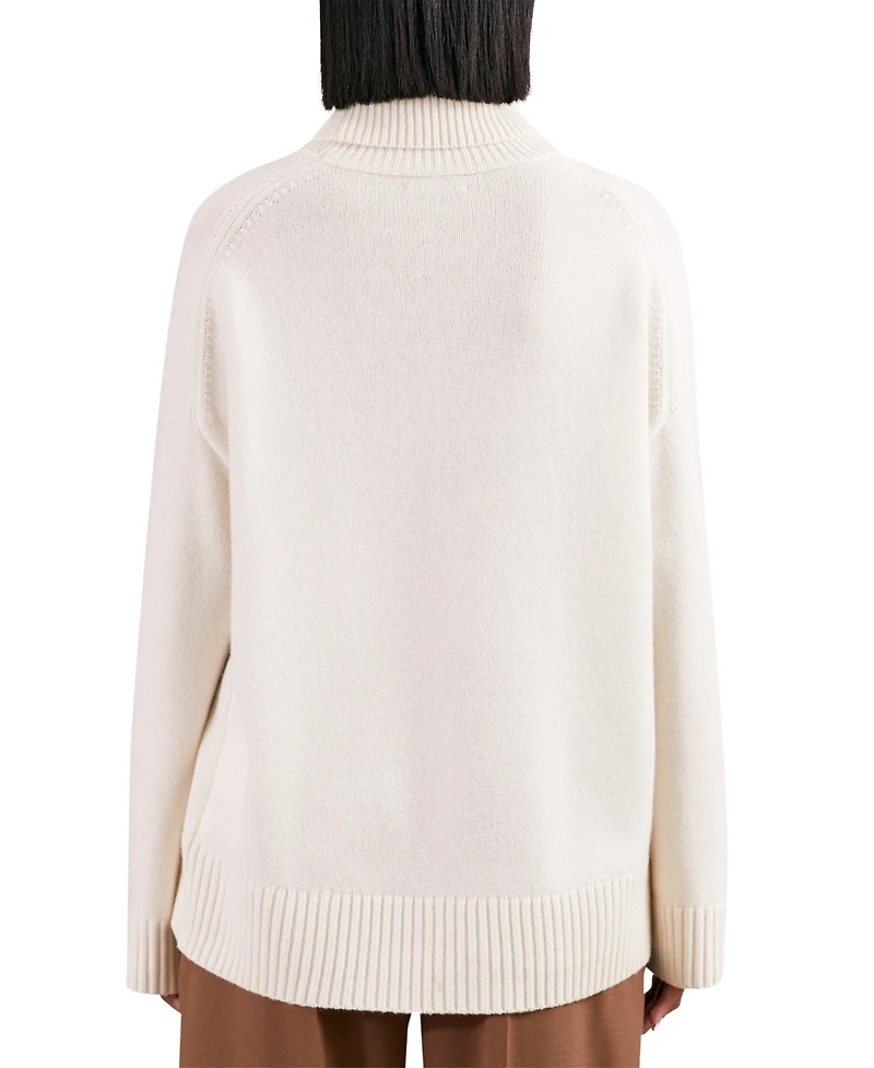 Reiss Women's Wool-Cashmere Roll-Neck Sweater
