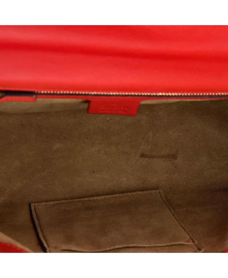 Pre-Owned Gucci Medium Padlock Shoulder Bag Leather