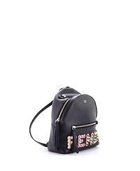 Pre-Owned Fendi Mini By The Way Backpack Logo Studded Leather