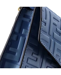 Pre-Owned Fendi Ff Diamonds Wallet on Chain Ff Embossed Leather