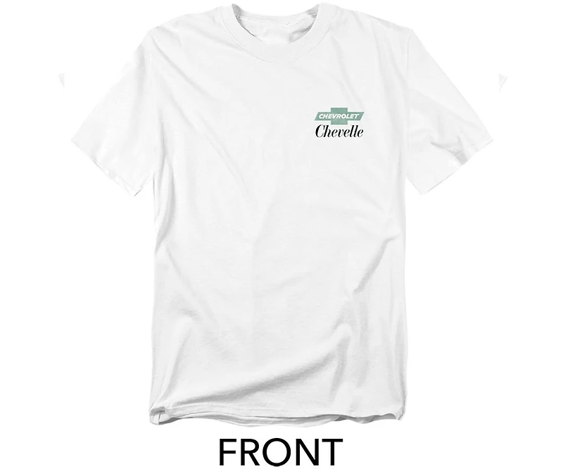 Corvette Men's Chevrolet Chevelle Ad Front Back T-Shirt