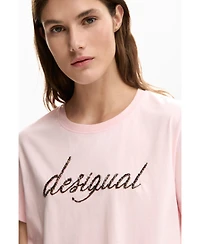 Desigual Women's Embroidered Logo T-Shirt